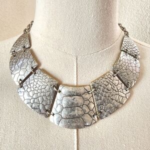 Reversible Vintage Premier Designs  "Exotic" bib statement necklace.
